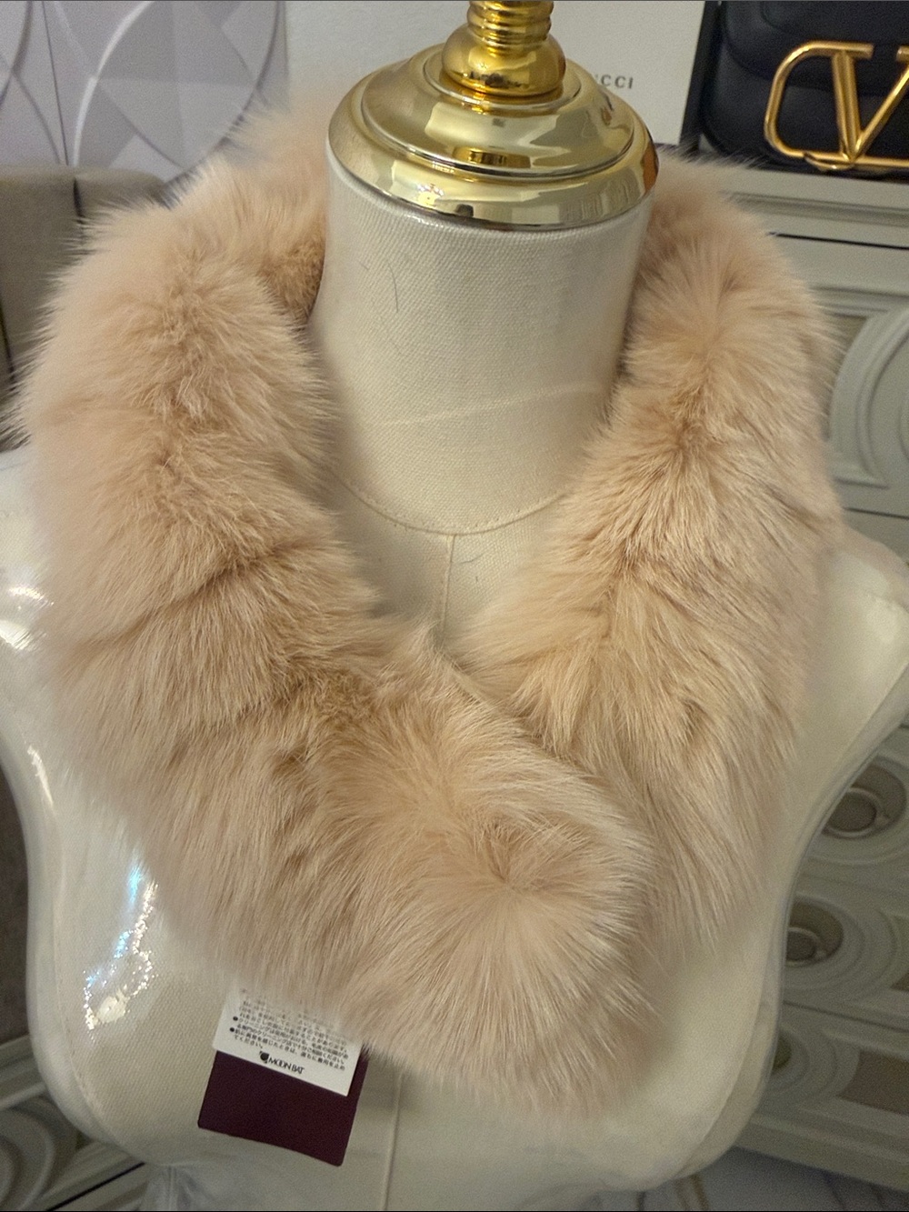 Japanese fox fur scarf clip on. NWT - Picture 4 of 12